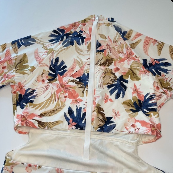 Rip Curl Sunset Waves Long Sleeve Floral One Piece Surf Swimsuit NWT Women’s L - Picture 10 of 16